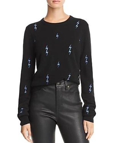 Shop Equipment Shirley Cashmere Sweater In Black/hyper Blue