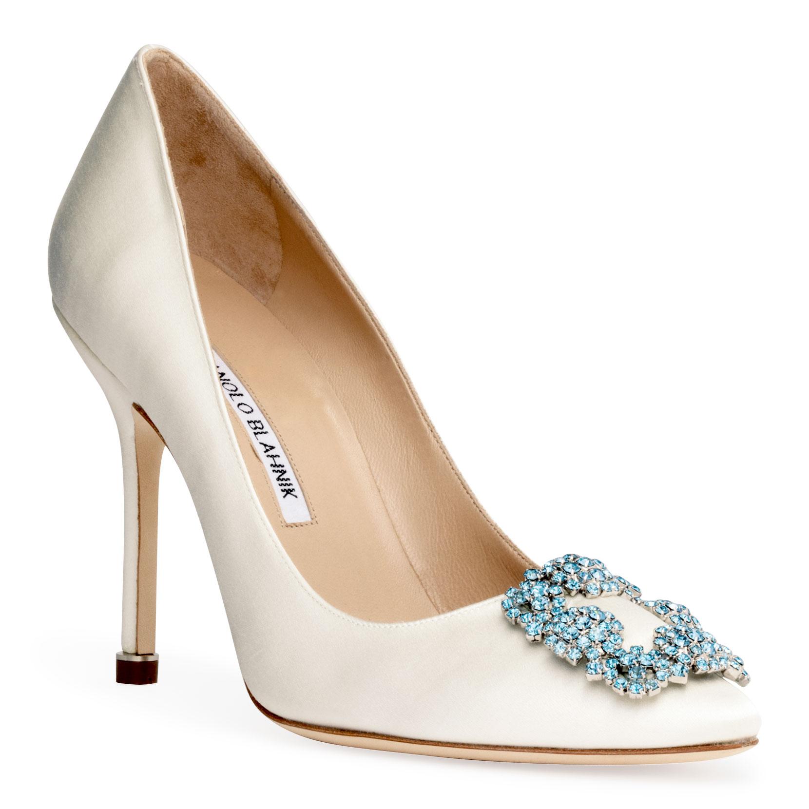 manolo blahnik hangisi 105 satin pumps