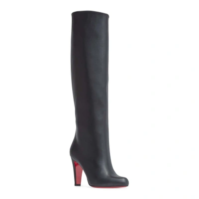 Shop Christian Louboutin Marmara Botta 85 Black Calf Boots