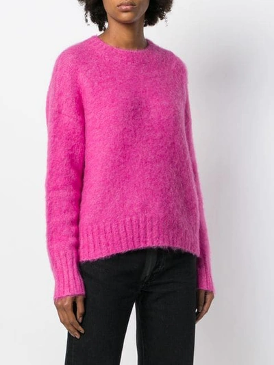 Shop Helmut Lang Fine Knit Jumper In Pink