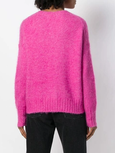 Shop Helmut Lang Fine Knit Jumper In Pink