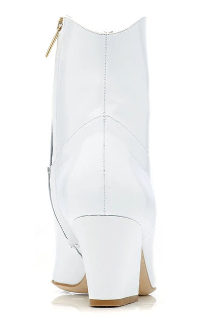 Shop Tibi Dylan Ankle Bootie In White