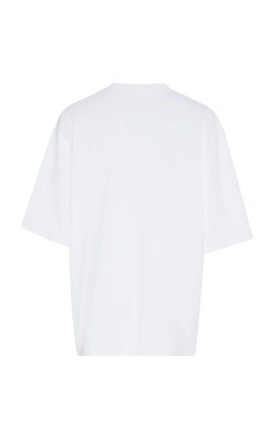 Shop Prada Banana-print Jersey T-shirt In White
