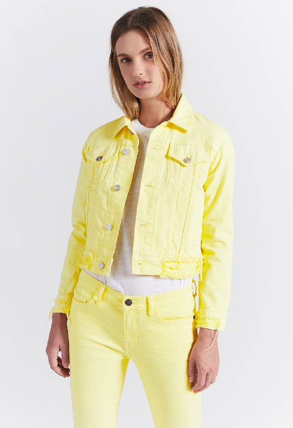 baby yellow denim jacket