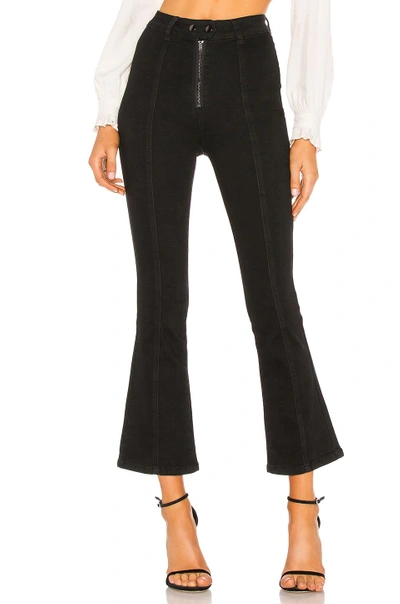 Shop Superdown Tina Crop Zip Fly Jean. - In Black Denim