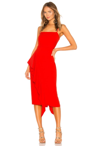 Shop Lovers & Friends Cleo Midi Dress In Bright Red