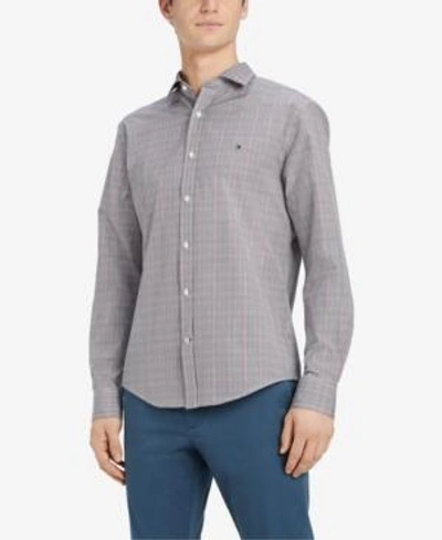 Shop Tommy Hilfiger Men's Rappaport Classic Fit Plaid Shirt, Created For Macy's In Chilli Pepper