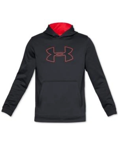 Shop Under Armour Men's Performance Fleece Graphic Hoodie In Char