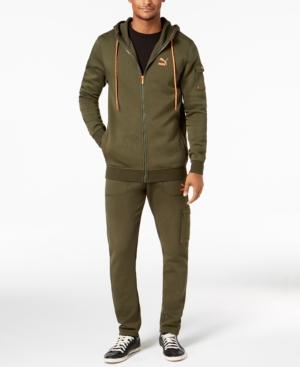 puma men's fleece cargo sweatshirt