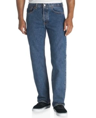 Shop Levi's Men's 501 Original Fit Button Fly Non-stretch Jeans In Dark Stonewash