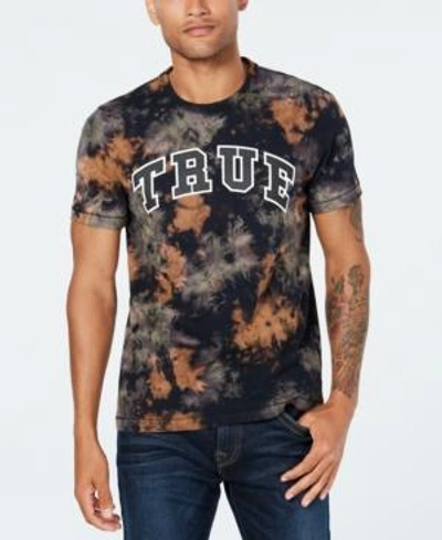Shop True Religion Men's Tie-dye Logo T-shirt In Militant Green Tye Dye