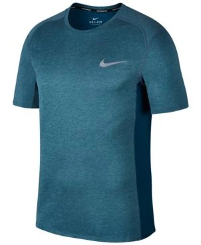 Shop Nike Men's Dry Miler Running T-shirt In Blue Force