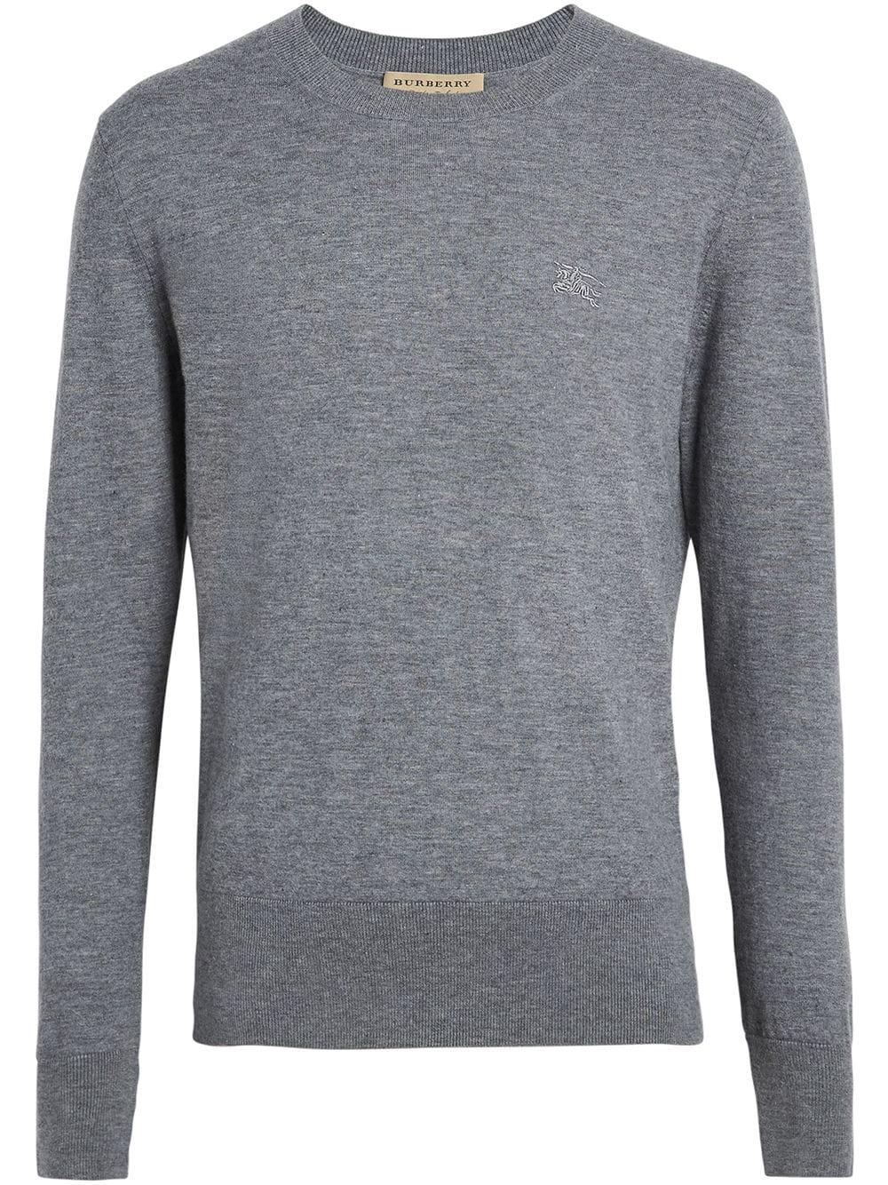 Burberry Pullover Aus Kaschmir In Grey Modesens