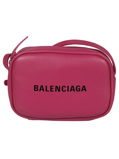 Shop Balenciaga Everyday Camera Xs Shoulder Bag In Rose Indien Noir