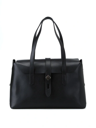 Shop Hogan Shoulder Bag In Black