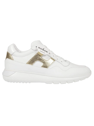 Shop Hogan H371 Interactive3 Sneakers In Bianco