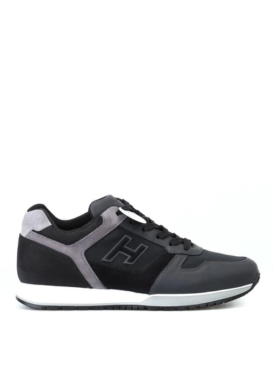 Shop Hogan Sneakers In Grey/black