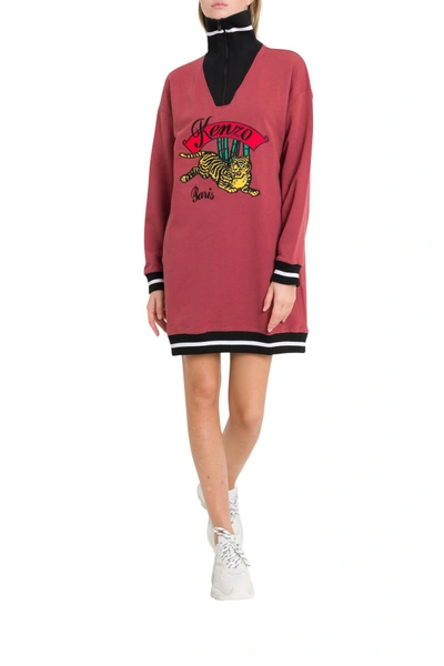Shop Kenzo Bamboo Tiger Sweatshirt Dress