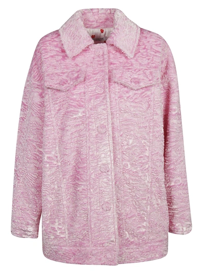 Shop Vivetta Hayez Oversized Jacket In Pink