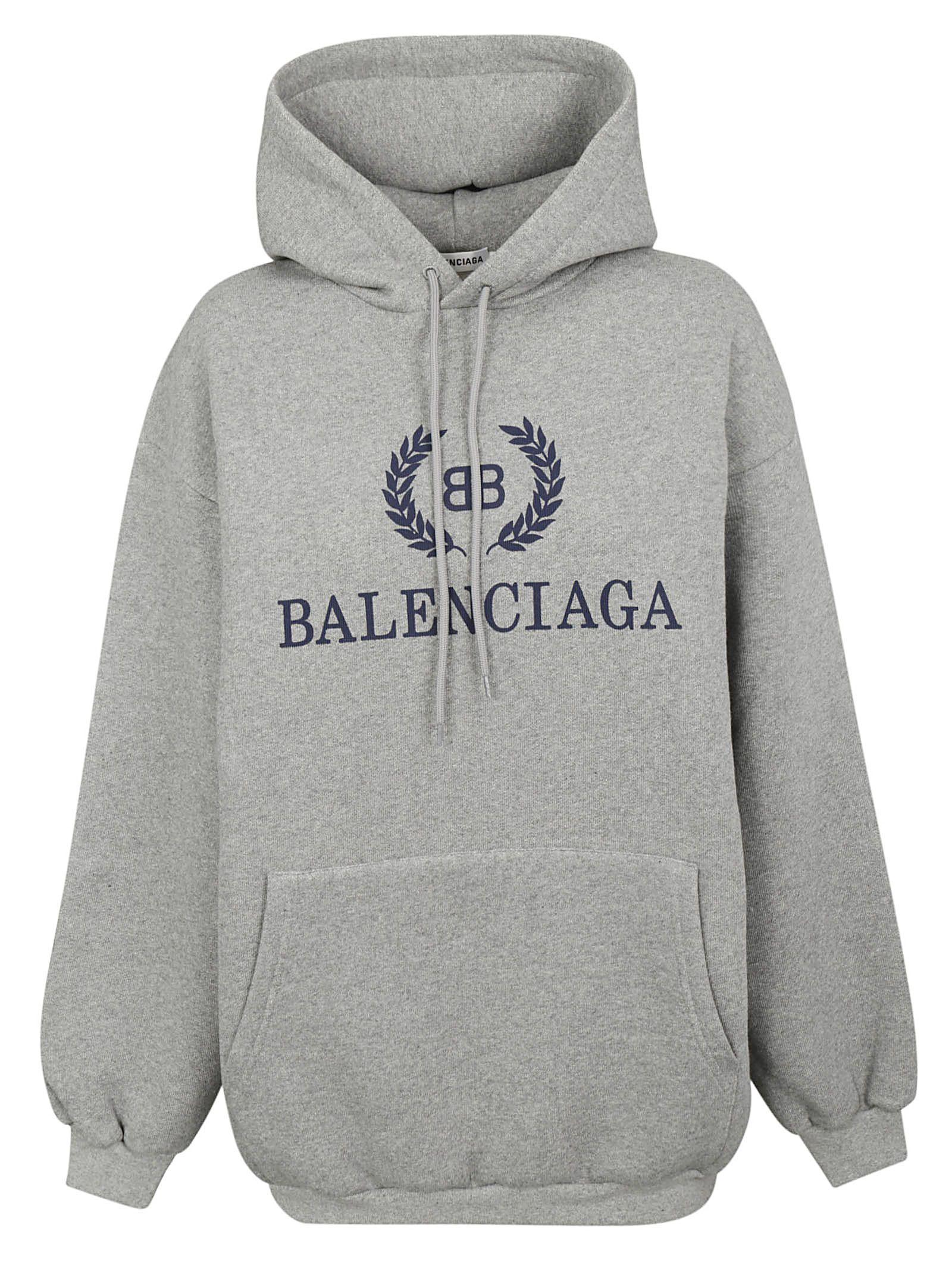 balenciaga bb logo hoodie