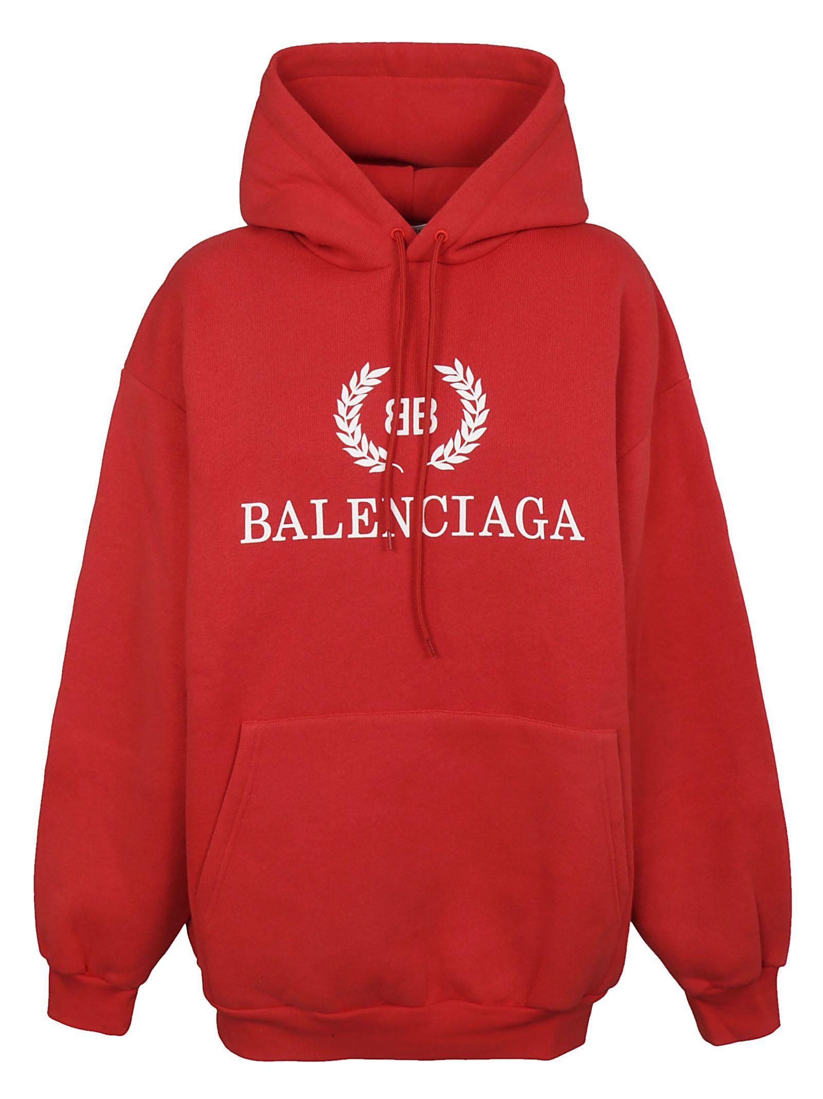 balenciaga red sweatshirt