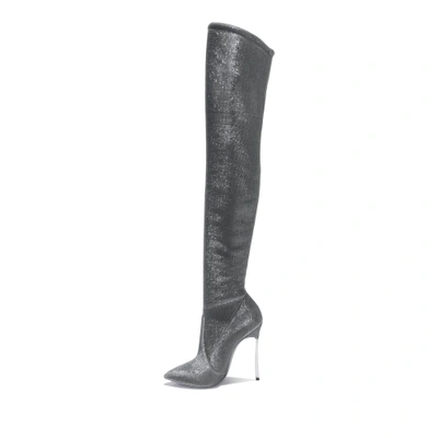 Shop Casadei Blade In Zinc