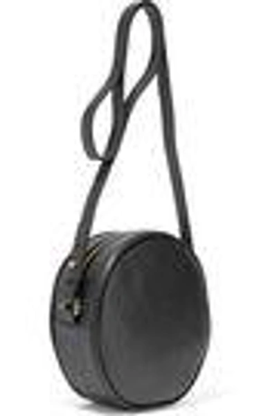 Shop Iris & Ink Woman April Pebbled-leather Shoulder Bag Black