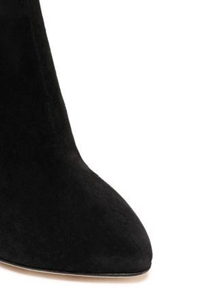 Shop Dolce & Gabbana Suede Knee Boots In Black