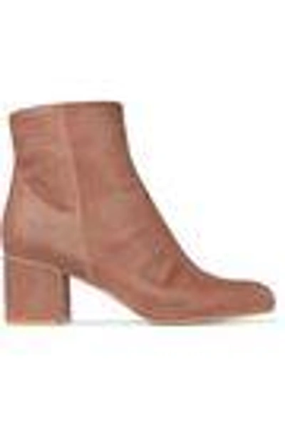 Shop Gianvito Rossi Margaux 65 Velvet Ankle Boots In Antique Rose