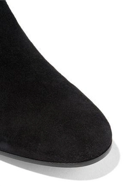 Gianvito Rossi Woman Suede Over-the-knee Boots Black In Black