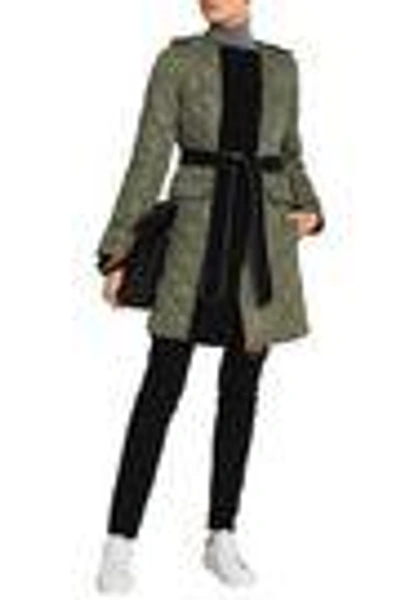 Shop Ashley B Woman Quilted Shell Down Jacket Army Green