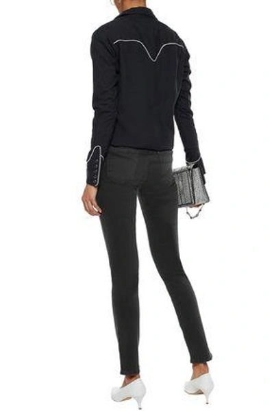 Shop J Brand 811 Mid-rise Skinny Jeans In Anthracite