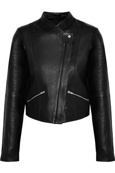 Shop Veda Woman Jamie Leather Jacket Black