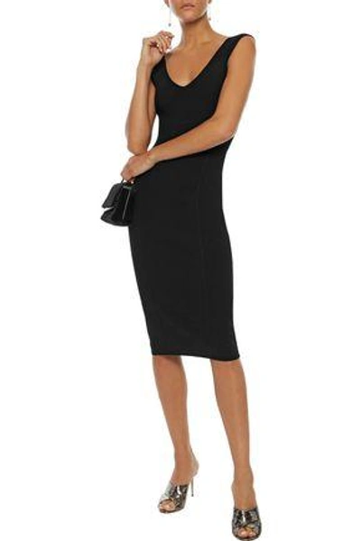 Shop Elizabeth And James Woman Selby Ribbed-knit Dress Black