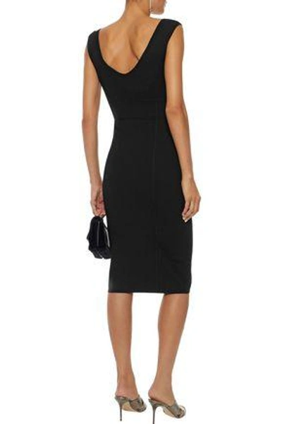 Shop Elizabeth And James Woman Selby Ribbed-knit Dress Black
