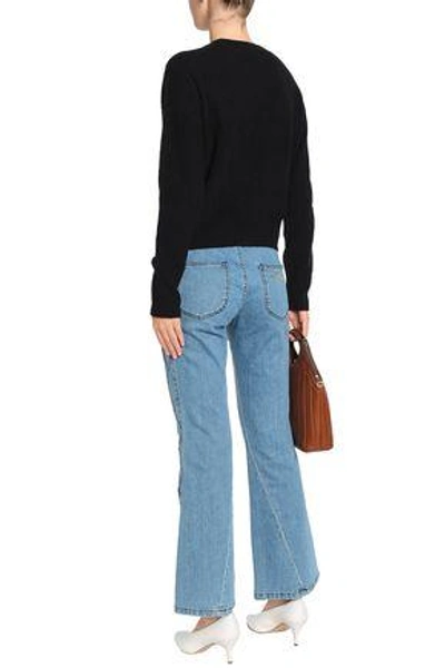 Shop Vince Woman Wool-blend Sweater Black