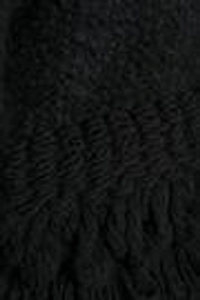 Shop Roberto Cavalli Woman Chain-trimmed Bouclé Jacket Black
