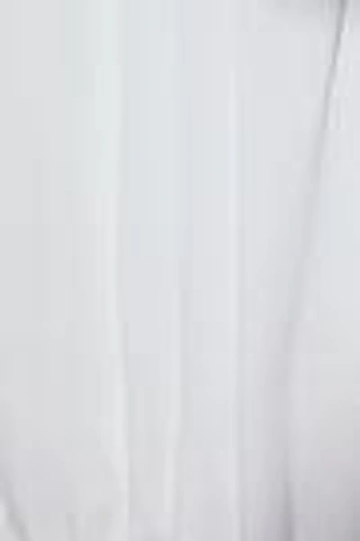 Shop Milly Woman Off-the-shoulder Cutout Silk-blend Mini Dress White