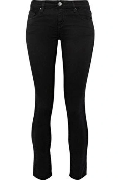 Shop Iro Jarodcla Low-rise Skinny Jeans In Black