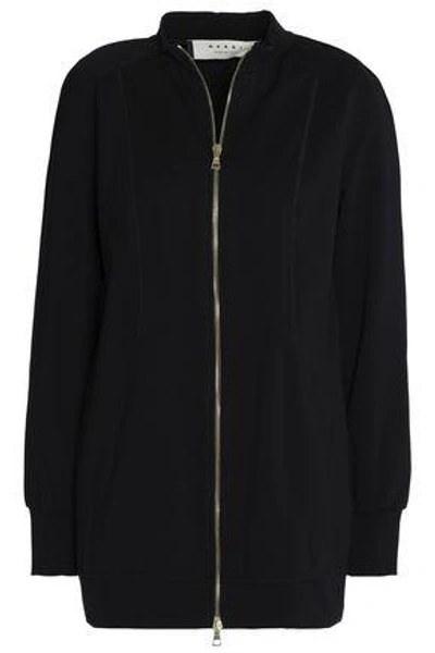 Shop Marni Woman Ponte Bomber Jacket Black