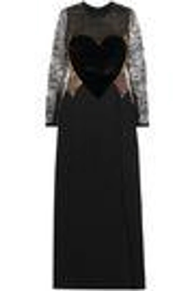 Shop Elie Saab Woman Maxi Dress Black