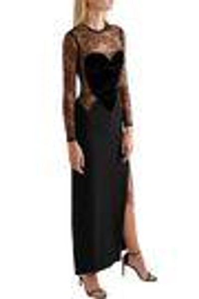 Shop Elie Saab Woman Maxi Dress Black