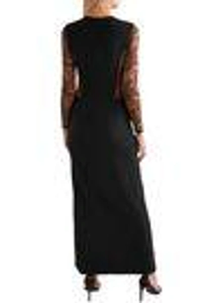 Shop Elie Saab Woman Maxi Dress Black