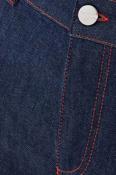 Shop Altuzarra Woman Serge High-rise Flared Jeans Mid Denim