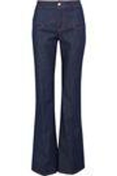 Shop Altuzarra Woman Serge High-rise Flared Jeans Mid Denim