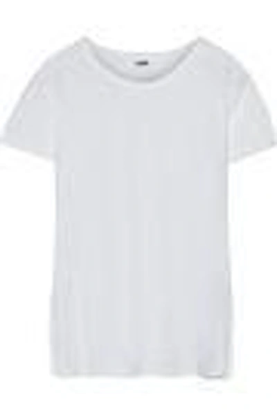 Shop Lna Woman Cotton-jersey T-shirt White