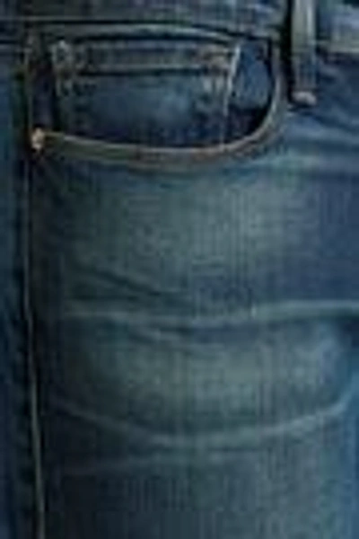 Frame Faded Mid-rise Straight-leg Jeans In Mid Denim