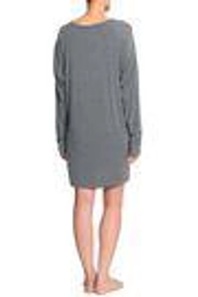 Shop Dkny Woman Stretch Modal-jersey Nightdress Gray