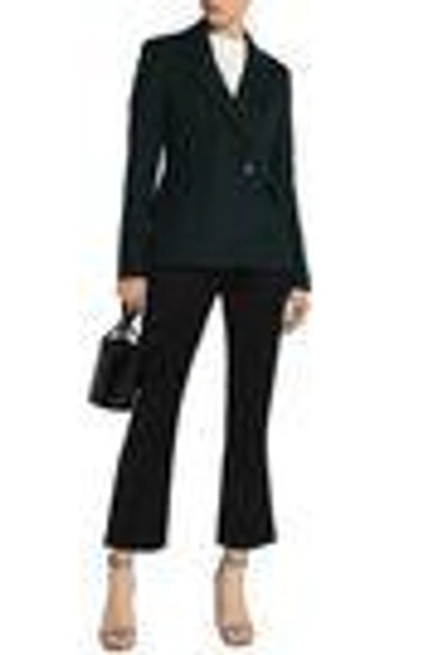 Shop Maje Woman Twill Blazer Dark Green