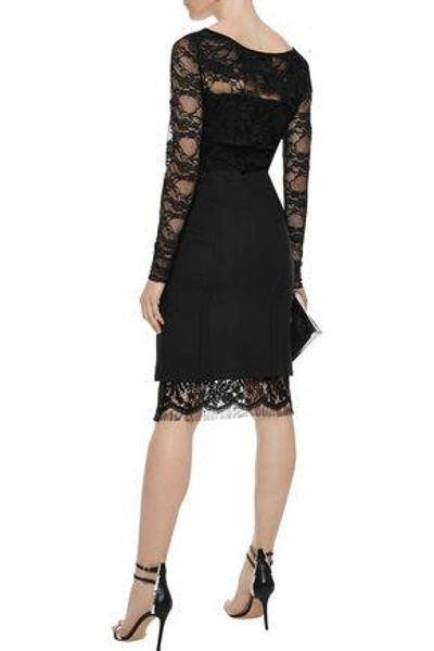Shop Bailey44 Bailey 44 Woman Dripping In Lace Layered Lace Top Black